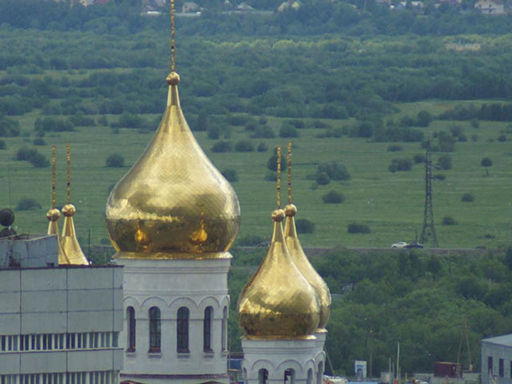 Михайло Архангельский собор в Архангельске зимой